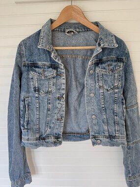 Free People denim light wash jacket